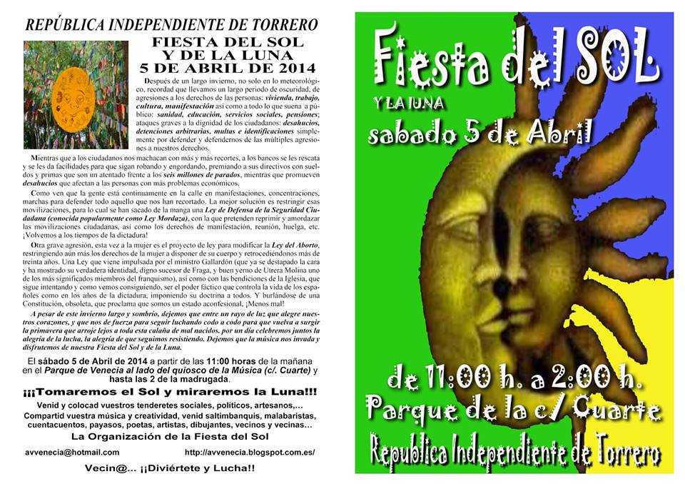 Manifiesto y cartel Fiesta SoLyLuNa