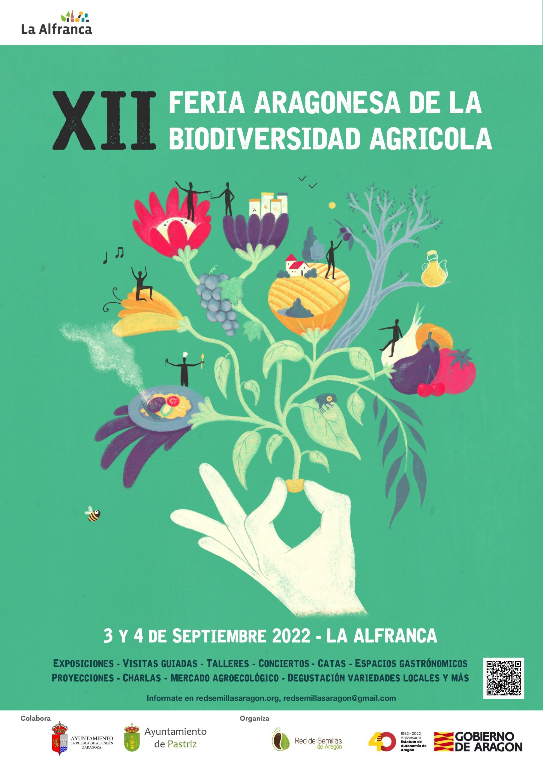 LA XII FERIA ARAGONESA DE LA BIODIVERSIDAD AGRÍCOLA SE CELEBRA EN LA ALFRANCA